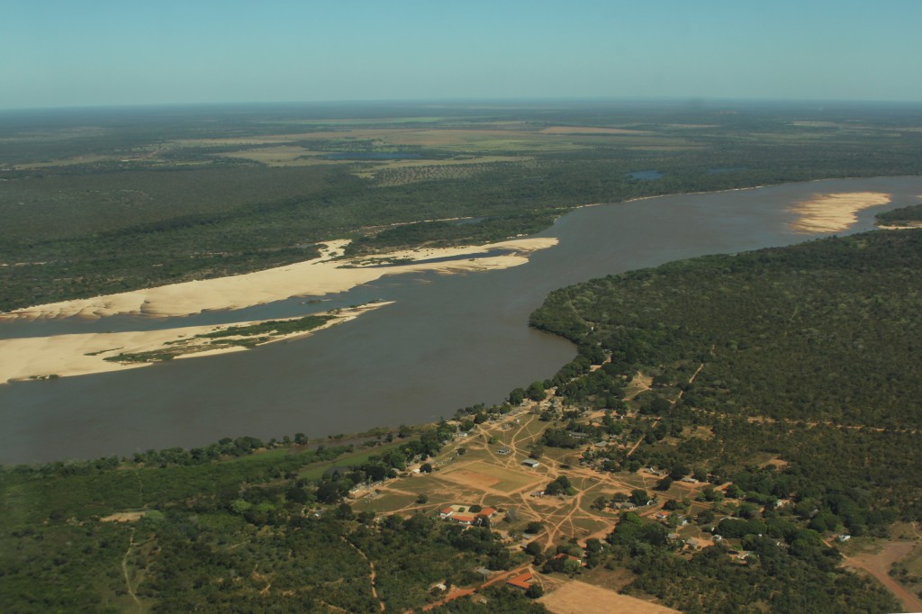 Vista aérea da Aldeia Santa Isabel, TI Parque do Araguaia. Imagem de Lilian Brandt